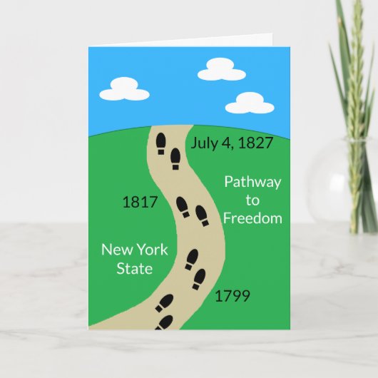New York State - Pathway to Freedom: Blank Kaart (Voorkant)