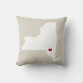 New York State Pillow gepersonaliseerd Kussen (Voorkant)