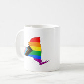 New York State Pride LGBTQ Progress Pride Koffiemok (Voorkant links)