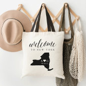 New York State Silhouette Wedding Welkom Tas