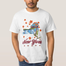 New York State Travel poster T-shirt
