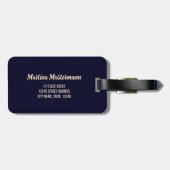 New York State United States Retro Map  USA Bagagelabel (Achterkant horizontaal)