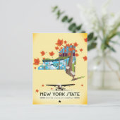New York State Vintage-poster Briefkaart (Staand voorkant)