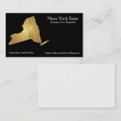 New York State Visitekaartje Metallic Gold (Voorkant / Achterkant)