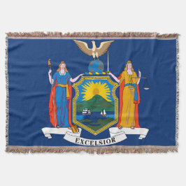 New York State Vlag Print Patriottisch Deken