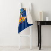 New York State Vlag Print Patriottisch Sherpa Deken (In situ)