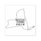New York State Zelfinking Rubber Stamp Zelfinktende Stempel (Design)