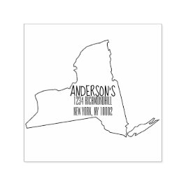 New York State Zelfinking Rubber Stamp Zelfinktende Stempel