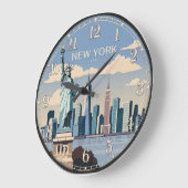 New York Statue of Liberty Grote Klok (Hoek)