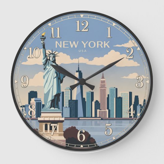New York Statue of Liberty Grote Klok (Voorkant)