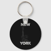 New York Statue Of Liberty Halftone Effect  Sleutelhanger (Voorkant)