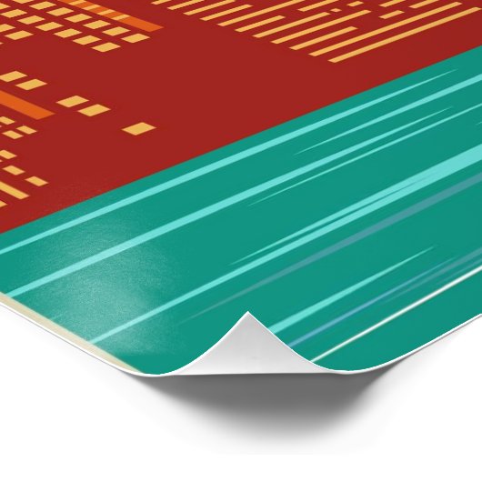 New York Statue of Liberty Retro Perfect Poster (Hoek)