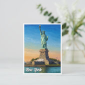 New York Statue of Liberty Travel Briefkaart (Staand voorkant)