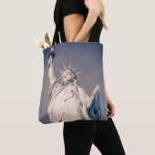 New York Status of Liberty Blue Canvas tas (Dichtbij)