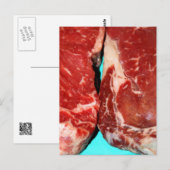 New York Steak Raw Briefkaart (Voorkant / Achterkant)