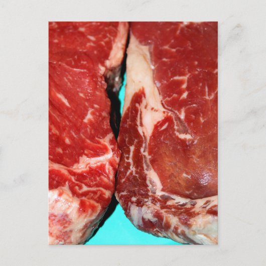 New York Steak Raw Briefkaart (Voorkant)
