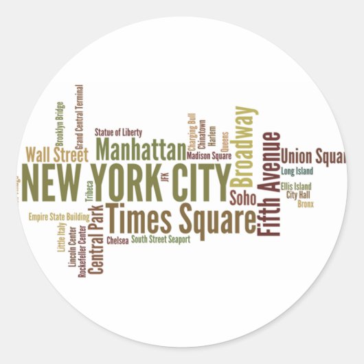 New York Sticker (Voorkant)
