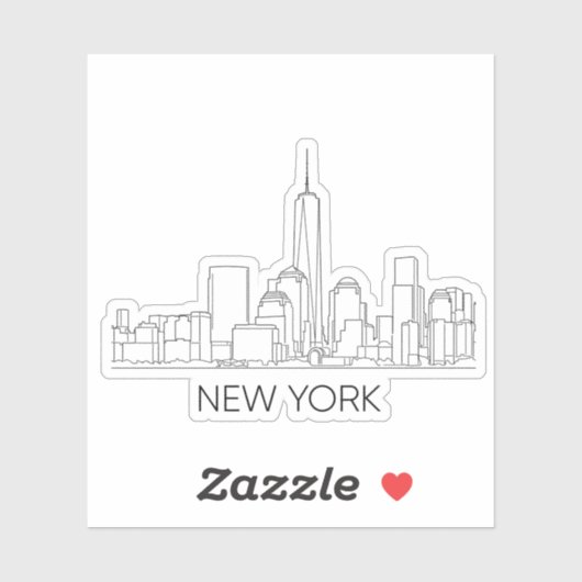 New York Sticker (Vel)