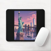 New York Sticker Muismat (Met muis)
