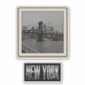 New York Sticker Pack Polaroid Skyline Vinyl decal (Voorkant)