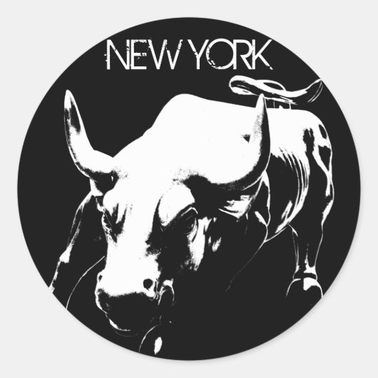 New York Stickers New York Bull Souvenir Stickers (Voorkant)