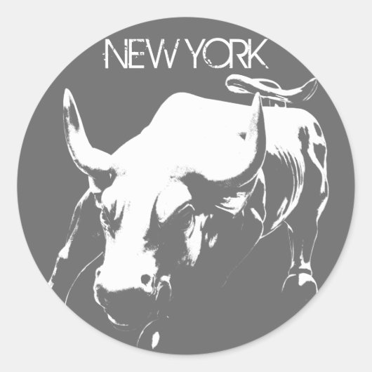 New York Stickers New York Bull Souvenir Stickers (Voorkant)