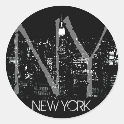 New York Stickers New York Skyline Souvenirs (Voorkant)