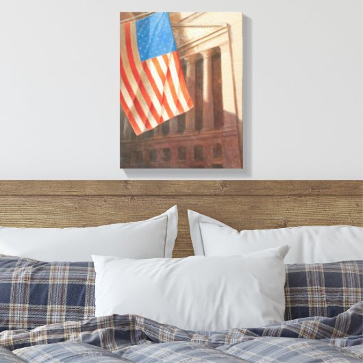 New York Stock Exchange 2010 Canvas Afdruk (Insitu (Slaapkamer))