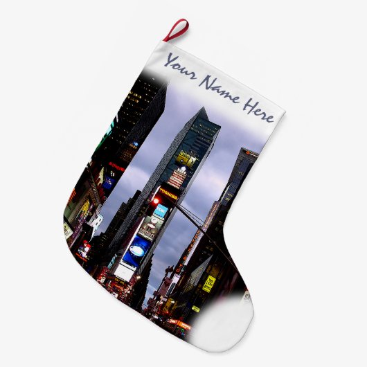 New York stopt met Kerstmis in New York Grote Kerstsok (Voorkant (Hangend))