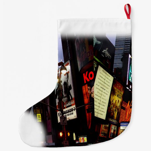 New York stopt met Kerstmis in New York Grote Kerstsok (Achterkant)