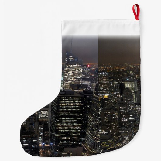 New York stopt met Kerstmis in New York Grote Kerstsok (Achterkant)