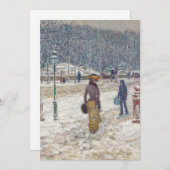 New York Street | Childe Hassam (Voorkant / Achterkant)