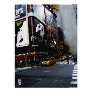 New York Street Foto Afdruk