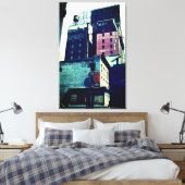 New York Street Scene Canvas Afdruk (Insitu (Slaapkamer))