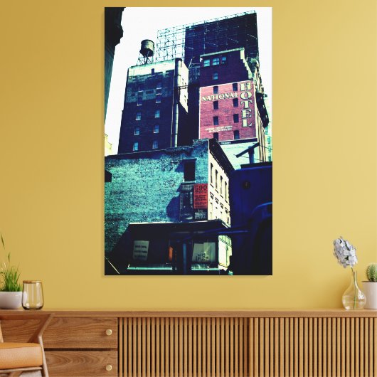 New York Street Scene Canvas Afdruk (Insitu (Woonkamer))