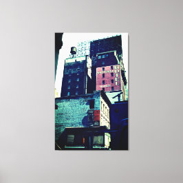 New York Street Scene Canvas Afdruk