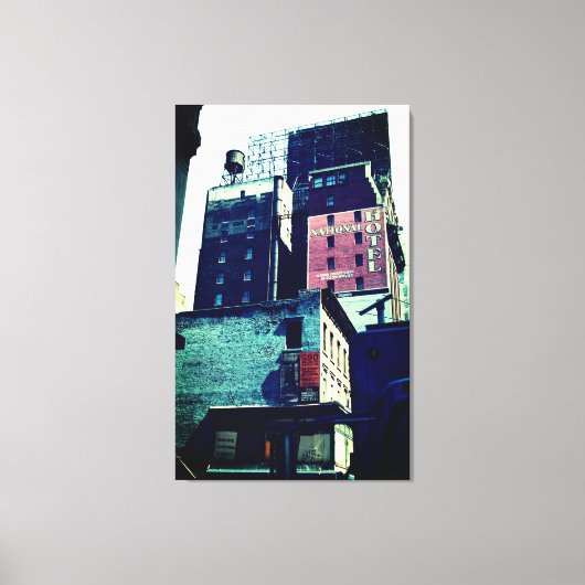 New York Street Scene Canvas Afdruk (Voorkant)