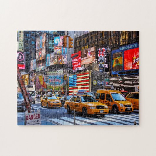New York Street Scene. Jigzaag Puzzle Legpuzzel (Horizontaal)