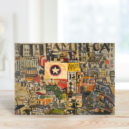 New York Street Scene | Joaquín Torres-García Kaart