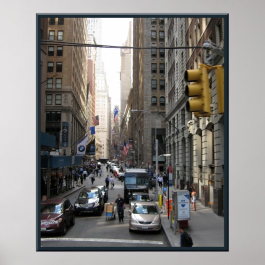 New York Street Scene Poster (Voorkant)