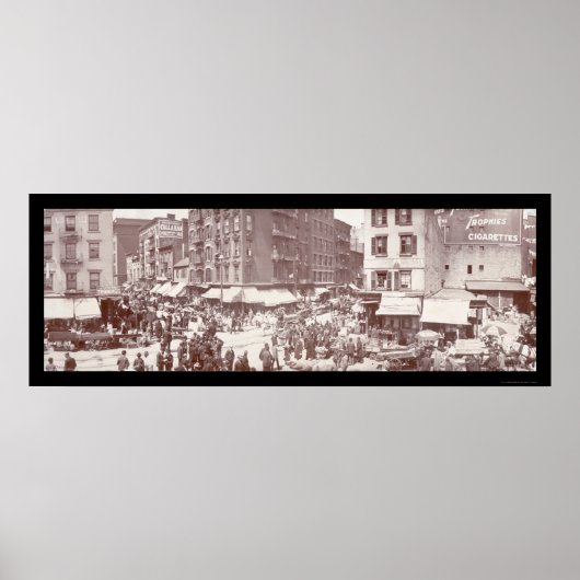 New York Streets Foto 1902 Poster (Voorkant)