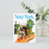 New York, Strijdwagens uit het park Briefkaart (Staand voorkant)