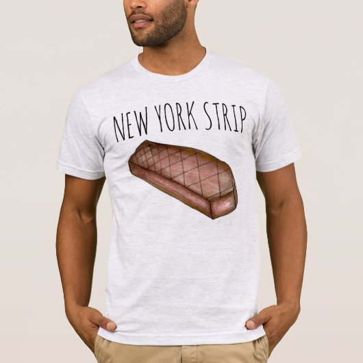 New York Strip NYC Strip Steak Vat Foodie T-shirt (Voorkant)