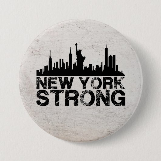 New York Strong Ronde Button 7,6 Cm (Voorkant)