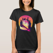 New York Style Cheesecake Synthwave 80s Retrowave T-shirt (Voorkant)