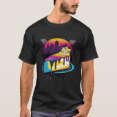 New York Style Cheesecake Synthwave 80s Retrowave  T-shirt (Voorkant)