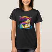 New York Style Cheesecake Synthwave 80s Retrowave  T-shirt (Voorkant)