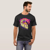 New York Style Cheesecake Synthwave 80s Retrowave  T-shirt (Voorkant volledig)