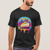 New York Style Cheesecake Synthwave 80s Retrowave  T-shirt (Voorkant)