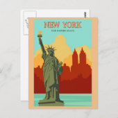 New York  Style Travel Briefkaart (Voorkant / Achterkant)